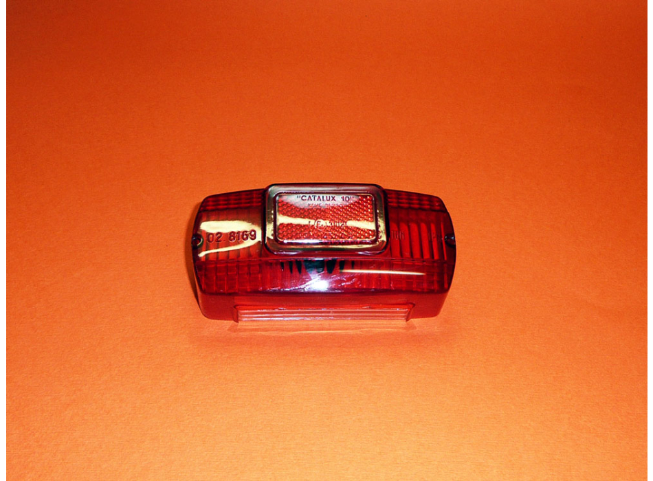 Plastic lens for taillight rectangular in aluminium Ducati narrow and wide case