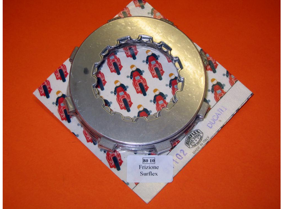 Genuine Surflex clutch plate set. Suitable for all Ducati single cylinder models