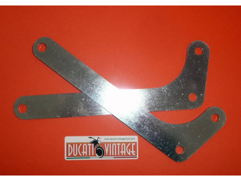 Brake torque arms for Marzocchi forks, with Grimeca. Ducati Desmo Silver Shotgun